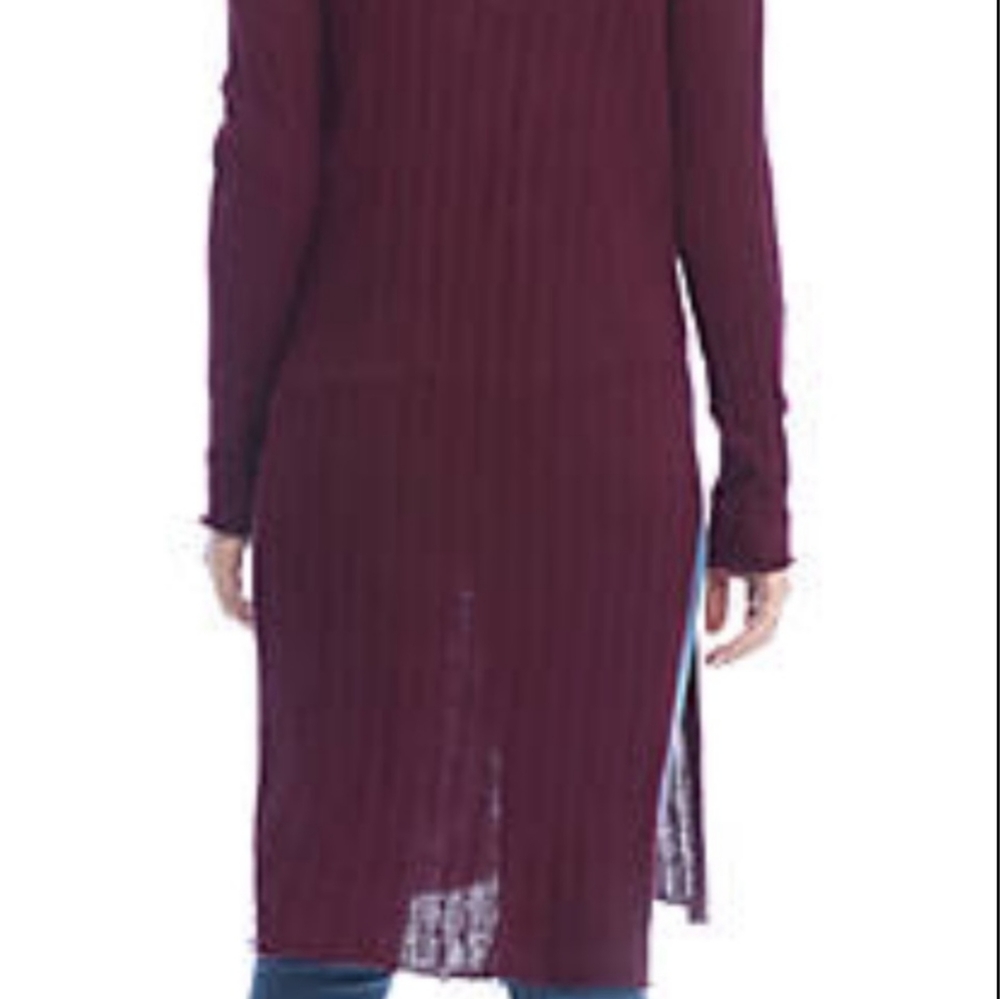 Free People Ribby Rib Duster Cardigan M - Picture 2 of 6